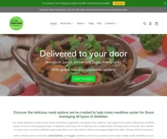 Diabetesmealsonline.com.au(The Diabetes Kitchen) Screenshot