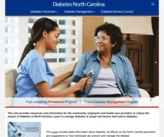 Diabetesnc.com(Diabetes North Carolina) Screenshot