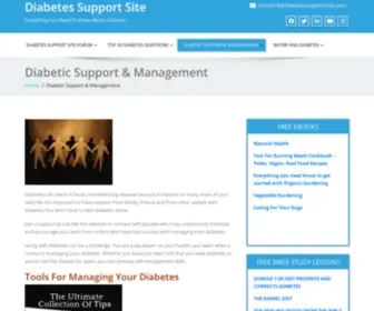 Diabetessupportsite.com(Diabetic Support & Management) Screenshot