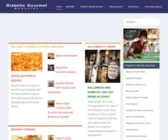 DiabeticGourmet.com(Diabetic Gourmet Magazine) Screenshot