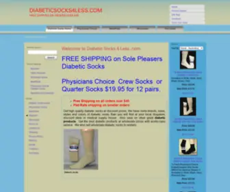 Diabeticsocks4Less.com(Diabeticsocks4Less) Screenshot