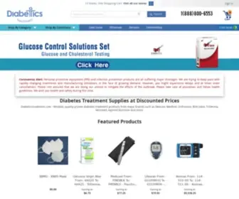 Diabeticstreatment.com(Diabetic Products and Supplies) Screenshot