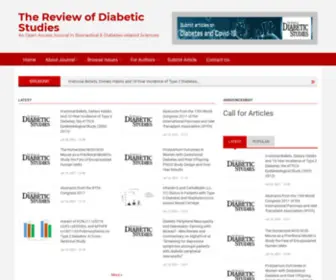 Diabeticstudies.org(The Review of Diabetic Studies) Screenshot