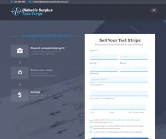 Diabeticsurplusteststrips.com(Sell Unused Diabetic Test Strips for Cash) Screenshot