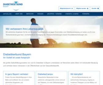 Diabetikerbund-Bayern.de(Diabetikerbund Bayern) Screenshot