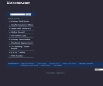 Diabetoz.com(Domain pending ICANN verification) Screenshot