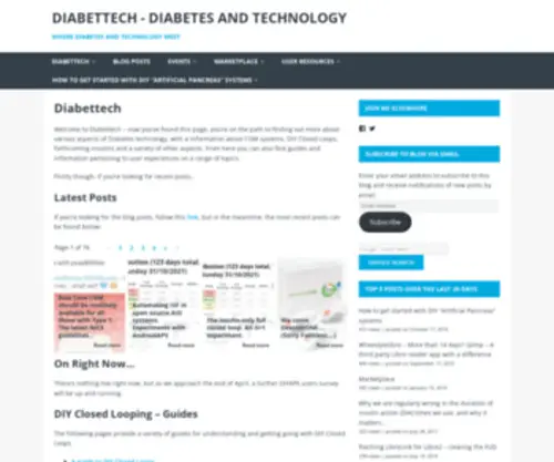 Diabettech.com(Diabettech) Screenshot