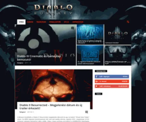 Diablo3.hu(Főoldal) Screenshot