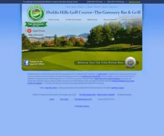 Diablohillsgolfcourse.com(Diablo Hills Golf Course & The Greenery Bar & Grill Restaurant) Screenshot