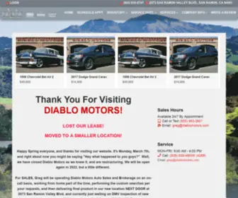 Diablomotors.com(Diablo Motors) Screenshot