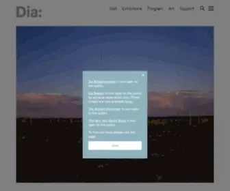 Diacenter.org(Dia Art Foundation) Screenshot