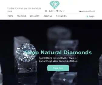 Diacentre.com(Loose diamonds in New York) Screenshot