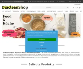 Diacleanshop.com(Wir sind ihr experte rund um magnesium) Screenshot