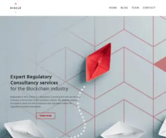 Diacle.com(Blockchain Compliance Made Easy) Screenshot
