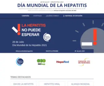 Diadelahepatitis.com.ar(Día Mundial de la Hepatitis) Screenshot