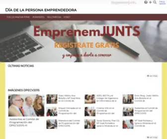 Diadelapersonaemprendedora.es(Consigue Visibilidad e Impacto gracias a Emprenemjunts) Screenshot