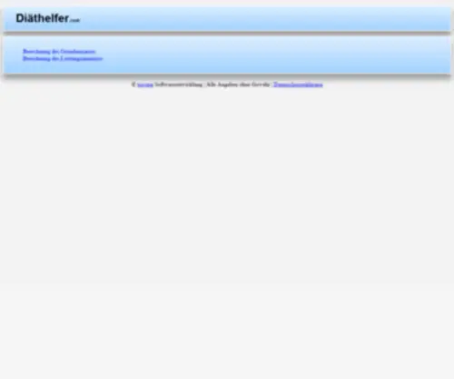 Diaethelfer.com(Diäthelfer) Screenshot