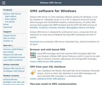 Diafaan.com(SMS software for Windows) Screenshot