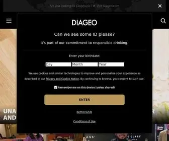 Diageoindia.com(Discover Diageo India) Screenshot