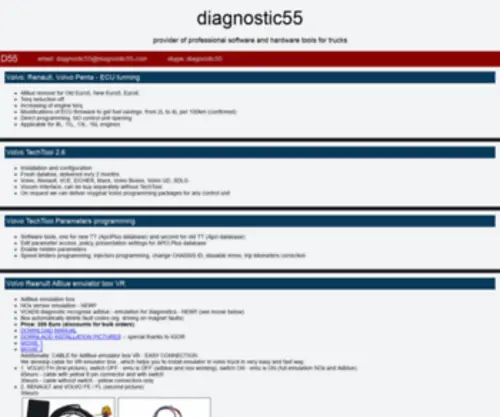 Diagnostic55.com Screenshot