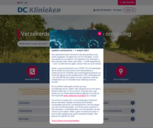 Diagnostischcentrum.com(DC Klinieken) Screenshot