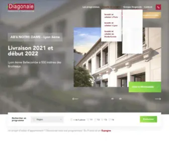 Diagonale.fr(Achat appartement neuf Lyon et Paris) Screenshot