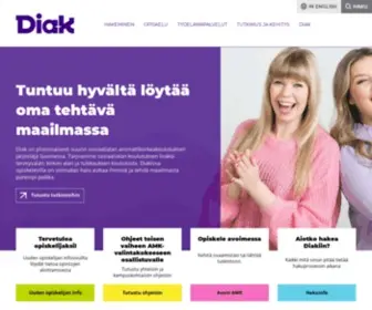 Diak.fi(Diakonia-ammattikorkeakoulu) Screenshot