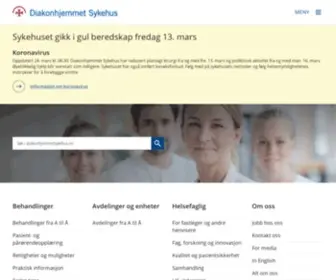 DiakonhJemmetsykehus.no(Diakonhjemmet sykehus) Screenshot