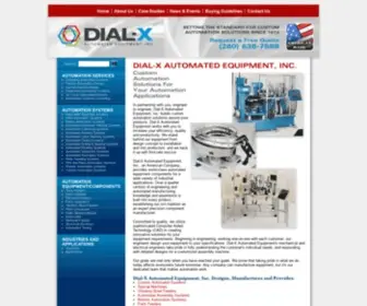 Dial-X.com(Dial-X Automated Equipment, Inc) Screenshot