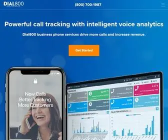 Dial800.com(Vanity Phone Numbers & Call Tracking) Screenshot