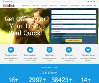 Dialabank.com(Compare Loan Interest Rates) Screenshot