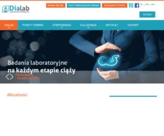 Dialab.pl(DIALAB Laboratoria Medyczne) Screenshot