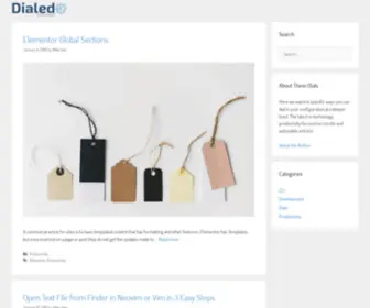 Dialedinconfig.com(Dialed In Config) Screenshot