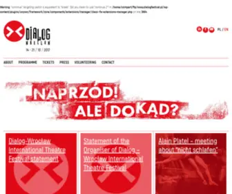 Dialogfestival.pl(Międzynarodowy Festiwal Teatralny Dialog) Screenshot