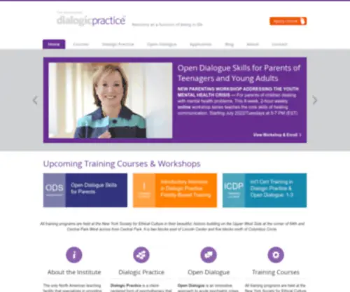 DialogicPractice.net(Institute For Dialogic Practice) Screenshot