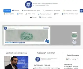 Dialogsocial.gov.ro(Dialogsocial) Screenshot