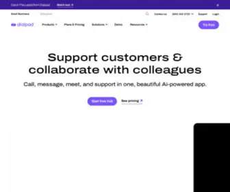 Dialpad.com(Get business VoIP with Dialpad and connect your team with a cloud phone system) Screenshot