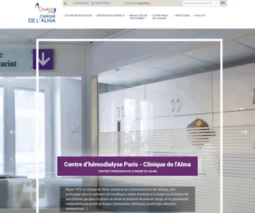 Dialyse-Alma.fr(Centre de dialyse paris 7) Screenshot