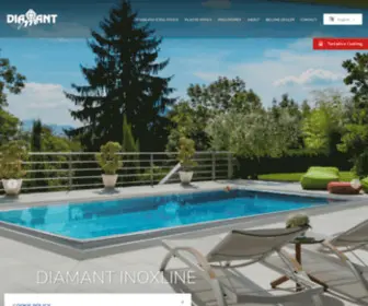 Diamant-Unipool.eu(Polypropylene and Stainless steel Pools) Screenshot