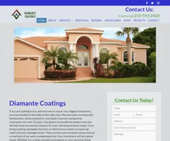 Diamantecoatings.net(Diamante Coatings) Screenshot