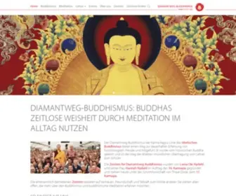 Diamantweg-Buddhismus.de(Meditieren und buddhistische Praxis in Deutschland) Screenshot