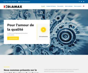 Diamax.fr(Fabricant de pièces automobiles à Cormeilles) Screenshot