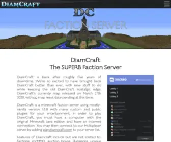 Diamcraft.com(Minecraft Faction Server) Screenshot