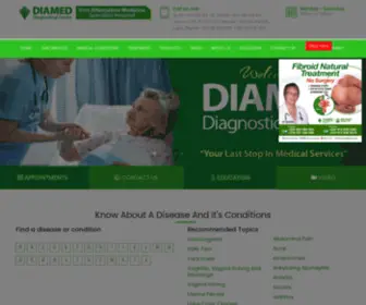 Diamedghana.com(Diamed Diagnostical Centre) Screenshot