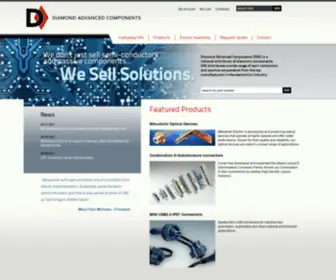 Diamond-AC.com(National Distributor of Electronic Components) Screenshot