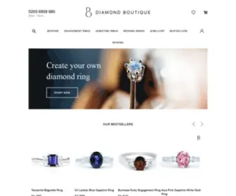 Diamond-Boutique.co.uk(Fine Gemstone and Diamond Jewellery) Screenshot