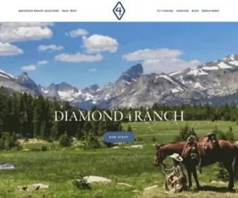 Diamond4Ranch.com(Allen's Diamond 4 Dude and Guest Ranch) Screenshot