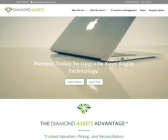Diamondassets.com(Apple ITAD and Device Buyback) Screenshot
