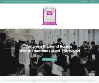 Diamondbourseantwerp.com(The Antwerp Diamond Bourse) Screenshot
