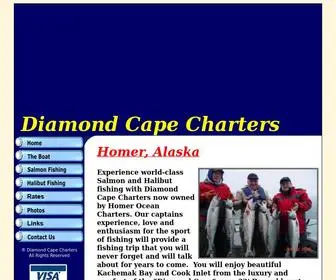 Diamondcapecharters.com(Diamond Cape Fishing Charters Featuring World Class Salmon and Halibut Fishing in Homer Alaska) Screenshot